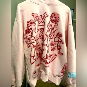 Aelfric Eden Cartoon Line Character Print Hoodie